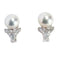 Boucles d'oreilles Boucles d'oreilles en or blanc 18 carats avec perles australiennes et diamants 58 Facettes MG-201144