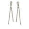 Boucles d'oreilles Boucles d'oreilles en or blanc 18 carats avec diamants 0,81 ct 58 Facettes MG-200882/1