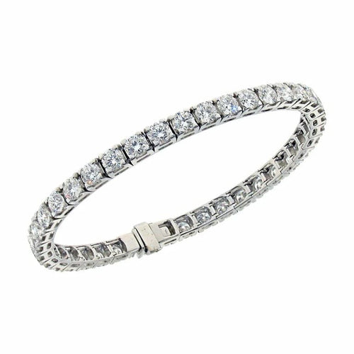 Bracelet Bracelet tennis en or blanc 18 carats et diamants 10,78 ct 58 Facettes XG-200478