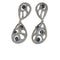 Boucles d'oreilles Boucles d'oreilles en or blanc 18 carats avec saphirs et diamants 58 Facettes MG-201788