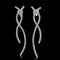Boucles d'oreilles Boucles d'oreilles en or blanc 18 carats et diamants naturels 58 Facettes MG-201164