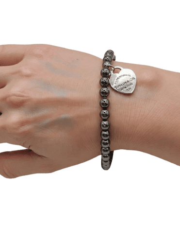 Bracelet Tiffany & Co. - Bracelet en argent 925 avec onyx noir 58 Facettes
