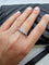 Bague 53.5 Bague trilogie - Platine et diamants (années 50) 58 Facettes