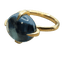 Bague 53.5 Pomellato Veleno - Bague en or jaune et topaze bleue 58 Facettes