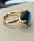 Bague 53.5 Pomellato Veleno - Bague en or jaune et topaze bleue 58 Facettes