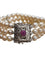 Bracelet Bracelet vintage en perles et rubis avec fermoir en or blanc 18 carats 58 Facettes