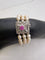Bracelet Bracelet vintage en perles et rubis avec fermoir en or blanc 18 carats 58 Facettes