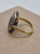 Bague 52 Bague vintage saphir et diamants en or jaune 18 carats et platine 58 Facettes