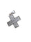 Pendentif Pendentif croix en or blanc 18 carats et diamants 58 Facettes