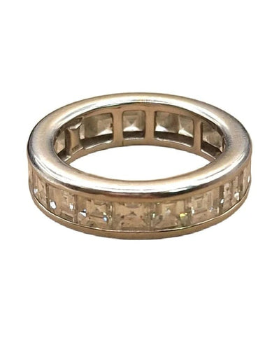 Bague 51 Éternelle - Bague en or blanc 18 carats et diamants 58 Facettes