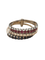 Bague 55 Bague vintage trois ensembles en or blanc 18 carats rubis saphirs diamants 58 Facettes