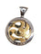 Pendentif Bvlgari - Pendentif médaillon en or rose 18 carats, acier et diamant 58 Facettes