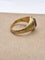 Bague 55 Bague vintage en or jaune 18 carats avec citrine 58 Facettes