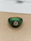 Bague 48 Bague vintage en or jaune 18 carats, émail et diamant taille ancienne 58 Facettes