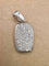 Pendentif Pendentif médaillon en or blanc 18 carats et diamants 58 Facettes