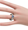 Bague 55 Bague solitaire saphir et diamants en or blanc 18 carats 58 Facettes