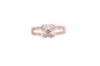 Bague 54 Mauboussin Chance Love n°2 - Bague en or blanc et diamants, saphirs roses 58 Facettes 250362