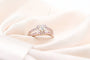 Bague 54 Mauboussin Chance Love n°2 - Bague en or blanc et diamants, saphirs roses 58 Facettes 250362