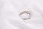 Bague 62 Alliance homme carrée sertie d’un diamant taille princesse en or blanc 58 Facettes 250065