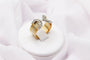 Bague 52 Bague pavée en trois ors 750/000 avec 18 diamants 58 Facettes 240510