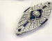 Broche Broche Art déco en or et platine avec diamant, saphirs et diamants 58 Facettes 250332