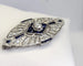 Broche Broche Art déco en or et platine avec diamant, saphirs et diamants 58 Facettes 250332