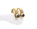 Boucles d'oreilles Boucles d'oreilles clips en or 18 carats saphir et diamants 58 Facettes 240431