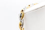Collier Collier motif feuilles entrelacées en or blanc et jaune 750 58 Facettes 240004