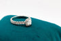 Bague 50 Bague en or blanc 750 - Diamant taille coussin et pavage diamants 58 Facettes 240065