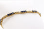 Bracelet Bracelet rivière en or jaune 18 ct, diamants et saphirs 58 Facettes 240045