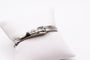 Bracelet Bracelet jonc ouvrant en or blanc 750 serti de diamants 58 Facettes 250141
