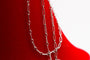 Collier Collier marguerite en or jaune, platine, diamant et rubis 58 Facettes 240285