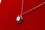 Collier Collier marguerite en or jaune, platine, diamant et rubis 58 Facettes 240285