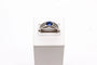 Bague 58 Bague jonc moderne en or blanc avec saphir et diamants 58 Facettes 250125