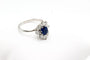 Bague 62 Bague en or blanc 18 carats avec saphir et diamants 58 Facettes 240462