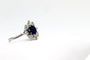 Bague 62 Bague en or blanc 18 carats avec saphir et diamants 58 Facettes 240462