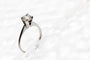 Bague 49 Bague solitaire en or blanc 18 carats avec diamant 0,72 ct 58 Facettes 240259