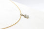 Pendentif Pendentif en or blanc 750 serti d’un diamant taille ancienne 1,20 ct 58 Facettes 250097