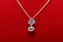 Pendentif Pendentif en platine avec diamants, vers 1925 58 Facettes 240658