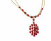 Collier Collier - Cabochons de rubis et diamants en or jaune 750 58 Facettes 240040