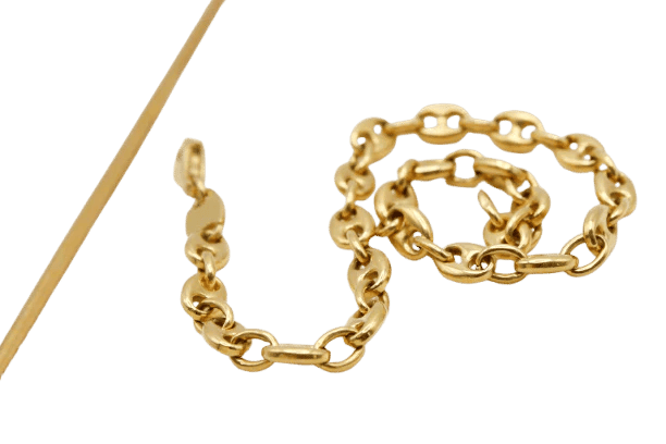 Bracelet Bracelet maille grain de café en or jaune 18 carats 58 Facettes 250381