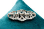 Broche Broche Art déco en platine et or jaune 18K, diamants 58 Facettes 240221