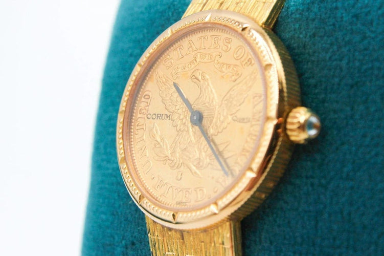 Montre Montre femme - Montre en or jaune 750, cadran 5 Dollars 58 Facettes MT240129