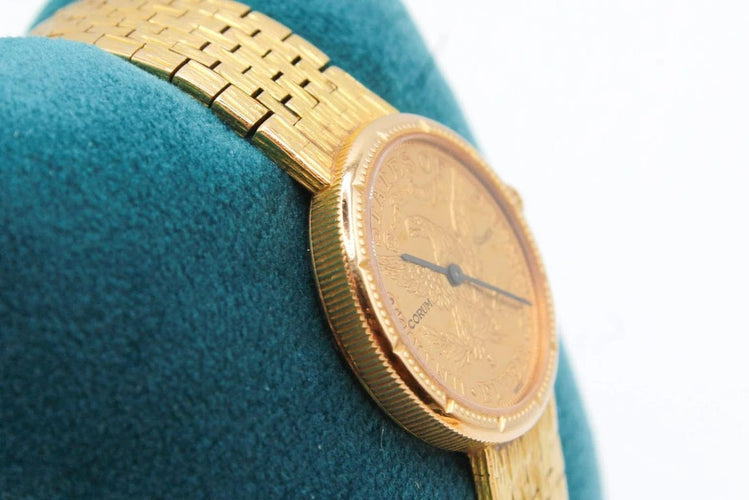 Montre Montre femme - Montre en or jaune 750, cadran 5 Dollars 58 Facettes MT240129