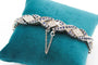Bracelet Bracelet en or blanc 750, diamants et saphirs 58 Facettes 240055