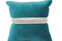 Bracelet Bracelet maille tissée fantaisie en or blanc 58 Facettes 240054