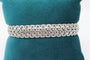 Bracelet Bracelet maille tissée fantaisie en or blanc 58 Facettes 240054