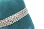 Bracelet Bracelet maille tissée fantaisie en or blanc 58 Facettes 240054