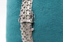Bracelet Bracelet maille tissée fantaisie en or blanc 58 Facettes 240054
