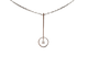 Pendentif Pendentif tige en or blanc 18 carats avec diamant 58 Facettes 240645